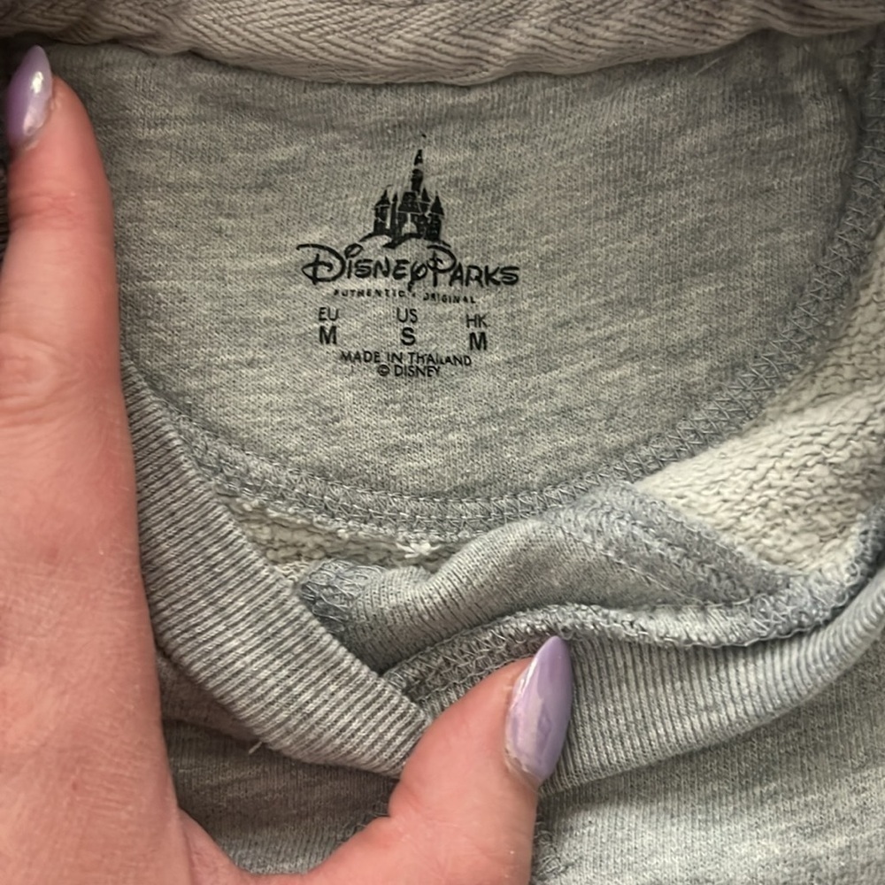 Disney Heather Gray Sweatshirt with Mickey Mouse Design - Picture 2 of 3